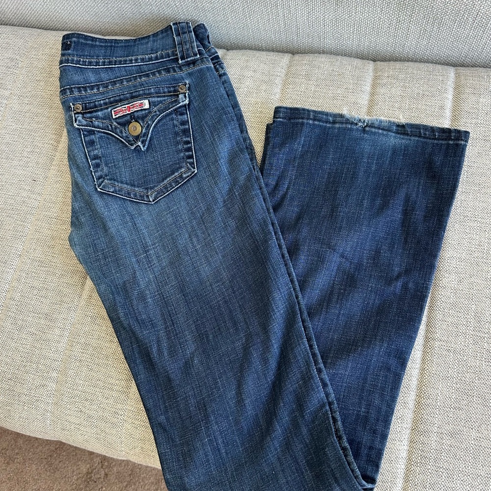Hudson Jeans Dark Blue Straight Leg Denim
